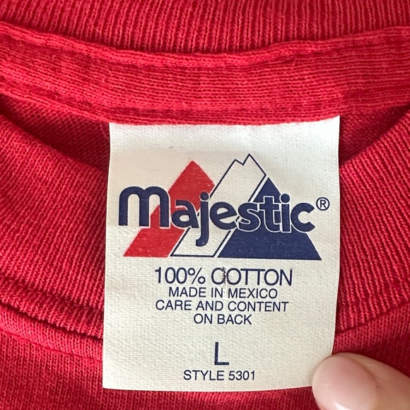 Vintage 90s St Louis Cardinals Baseball Red Cotton T-Shirt - Picture 2 of 5